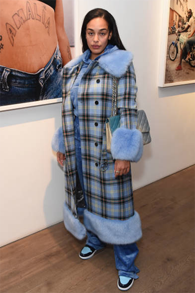 Jorja Smith attending the Renell Medrano and WePresent opening preview of PAMPARA Photographic exhib