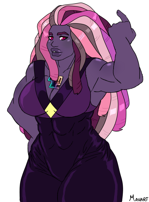 shipping-nonsense:@ksuriuri  I tried to make her inspired on your cute Bismuth style but mine’s got monstruos. I’m sorry ;-;. I’ll draw your Boobster next.AAAHHHHN I LOVE THIS <333