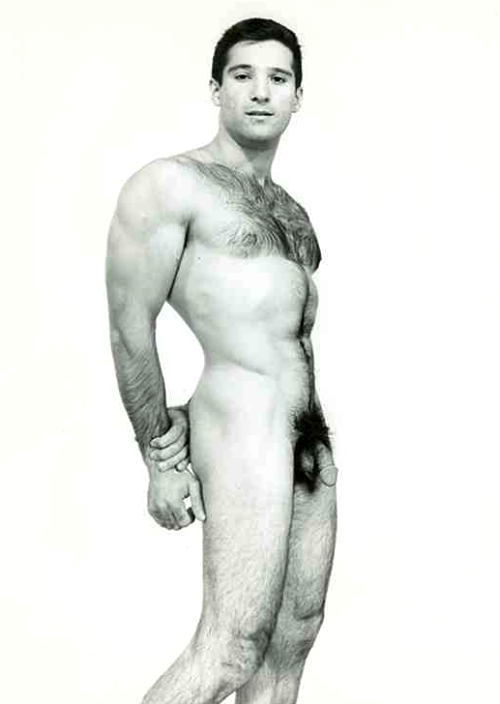 vintagemusclemen:I had a request for some hairy men, and found this “new” shot of Tom de Carlo the s