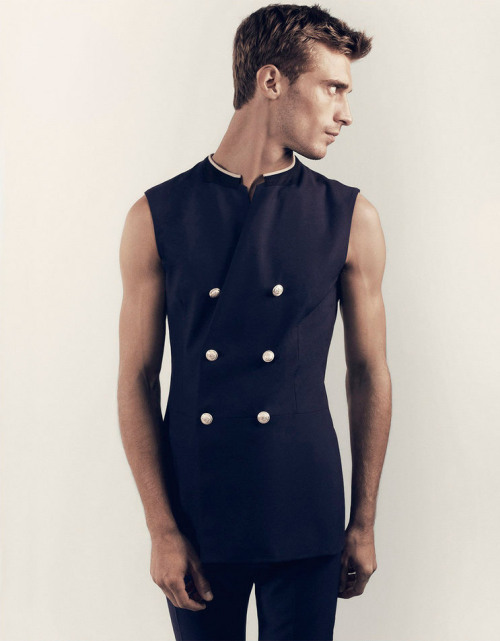 malemodelscene:   Clement Chabernaud by Hasse Nielsen for GQ Australia    