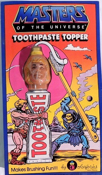 twentiethcenturykid:  SEEN AT THE ETERNIA FIVE AND DIME Visions Of Neat-O Cool He-Man Stuff Toothpas