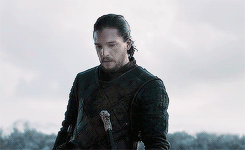 syriusblack:  ♛ Stannis Baratheon / Jon Snow facing the Bolton cavalry charge