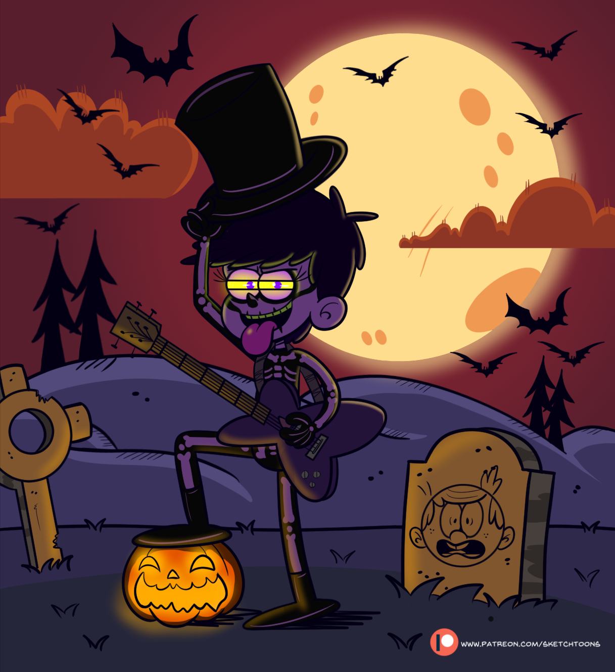 sketch-toons:  -Tricked!!!-New pic , get the idea from the new Halloween special