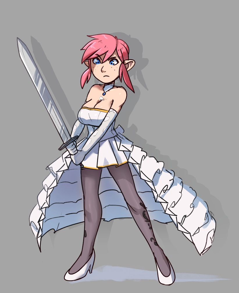 brellom: Sketches from this year that were not shared; Female Link. Trilogy! Just