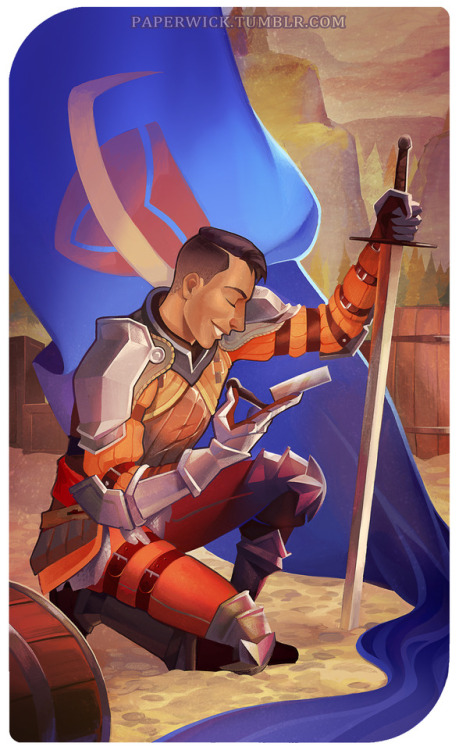 paperwick:Knight of Cups | Cremisius AclassiOctober’s card, Krem! I know it’s been a bit, but here i