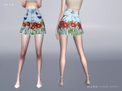 theslyd: Gucci Embroidered Denim Skirt Download: TSR （づ￣3￣）づ╭❤～