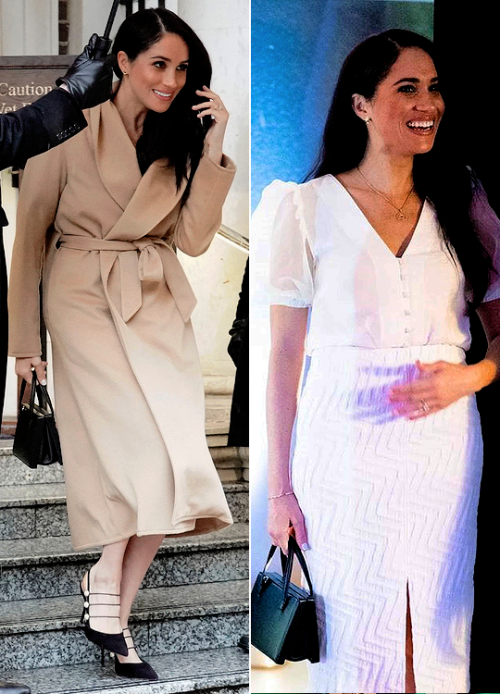 trh-thesussexes: For her last engagements as a senior royal, The Duchess of Sussex chose amazing and