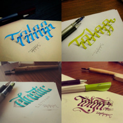 itscolossal:  3D Calligraphy by Tolga Girgin