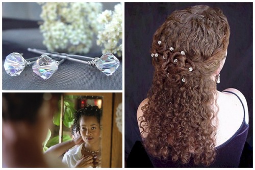 DIY Easy Crystal Hairpin Tutorial from Tikkido. For pages more of DIY hair jewelry go here: bobby pi