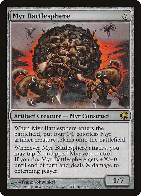 mtg-cards-hourly: Myr BattlesphereArtist: Franz VohwinkelTCG Player LinkScryfall LinkEDHREC Link