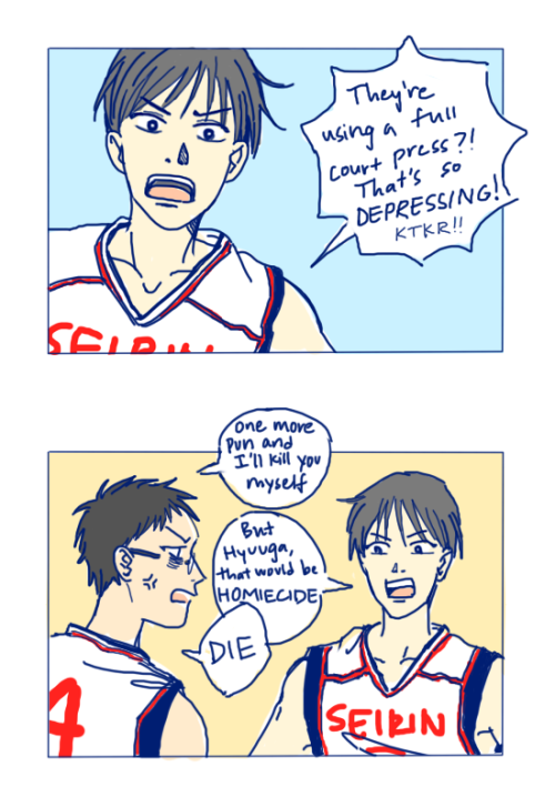 kiyoshis:will i ever get tired of drawing izuki making bad puns? the answer is NEVER