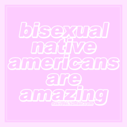 ihaveaninqueery: Because there’s so little positivity made for bisexual natives like me and I want more to exist Omg it&rsquo;s about mee❤💙💜