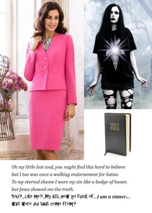 What a lovely suit! This is the feminine look your husband would want!