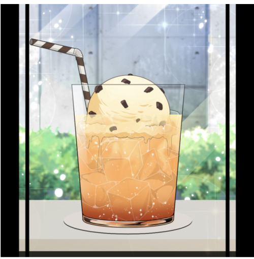 THAI TEA WITH VANILLA ICE CREAM