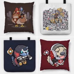 kevinraganit:  #destiny2  And so @teepublic added pillows and tote bags 😆  teepublic.com/user/fallerion