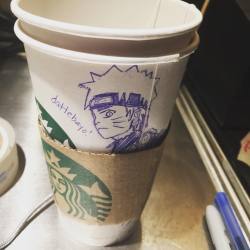 angryjaeger:  angryjaeger:  the pros and cons of me being your barista: Pros: I’ll draw Naruto on your drink Cons: I’ll draw Naruto on your drink  