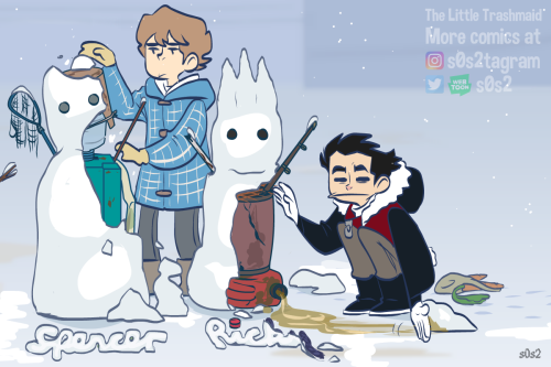 The Little TrashmaidSnowmanRead the comic on WebToons (rate 10 stars to support the comic)Read it on