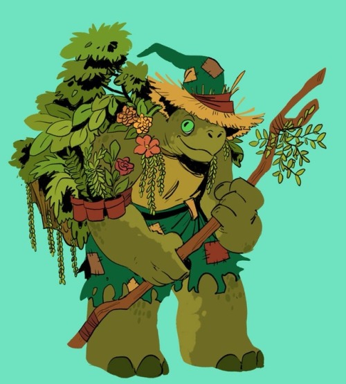 kingfatkat: Finished commission of a Tortle Druid!!! 