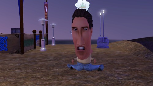 buildabitchworkshop:  stupidfuckingsims:  crab man joins the fun  wtf is that benedict cumberbatch  