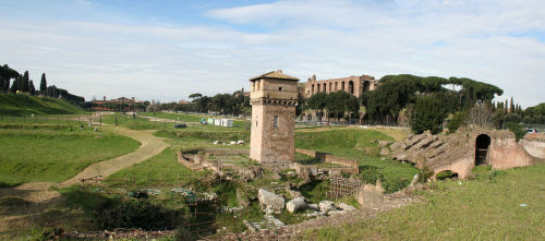 Circus MaximusWhat visitors see today is a large oblong field that modern-day Romans go for walks in