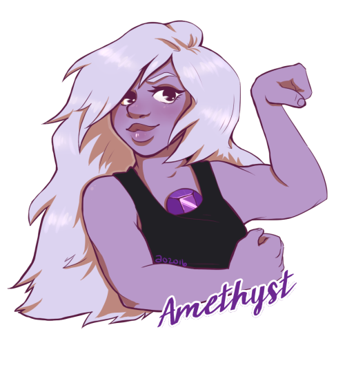 uruhead: (if i was you, i’d wanna be me too) beautifulm strong amethyst from steven universe, 