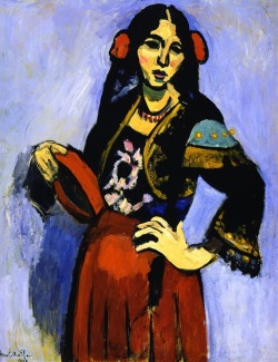 fleurdulys:  Spanish Girl with Tambourine