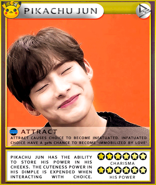 Park Junhee As Pokemon Even Tho He Is A Case Of A Childhood Spent Wrong Because He Never Watched It According