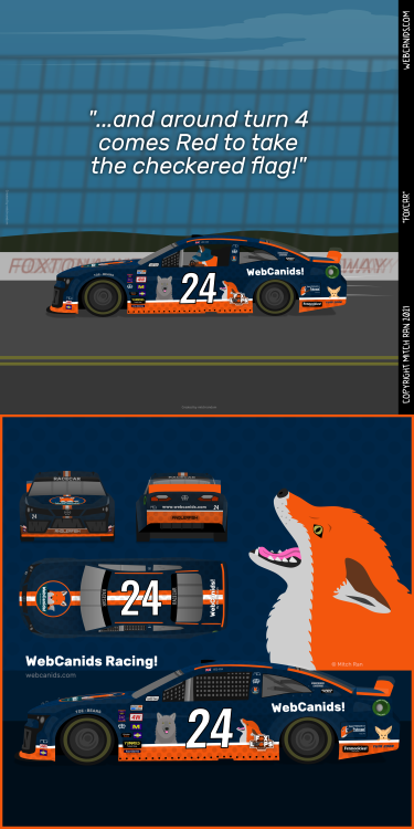 Are you ready for the big FOXCAR race at Foxtona this weekend, fren?This is an imaginary custom WebC