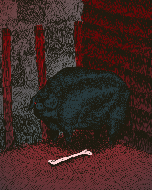 theartofamart: Thinking about the Monster Pig from MAG 103