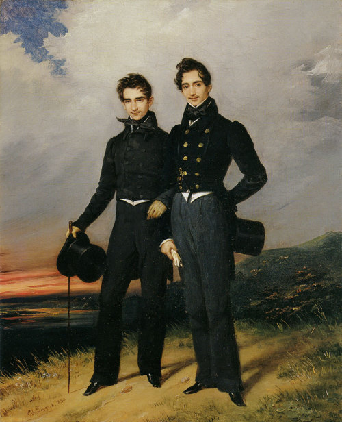 history-of-fashion:1830 Édouard-Henri-Théophile