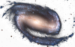 forgereality:  Transparent image of  NGC 1300, a barred spiral galaxy. 