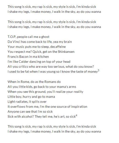 ladymichi90:  [ENG TRANS] [LYRIC]   GD&T.O.P (BIGBANG) – ZUTTER (쩔어)  trans by : popgasa