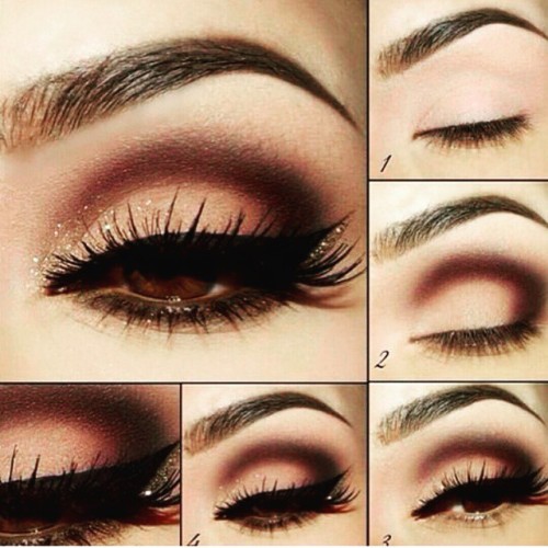 Winged eyeliner step by step