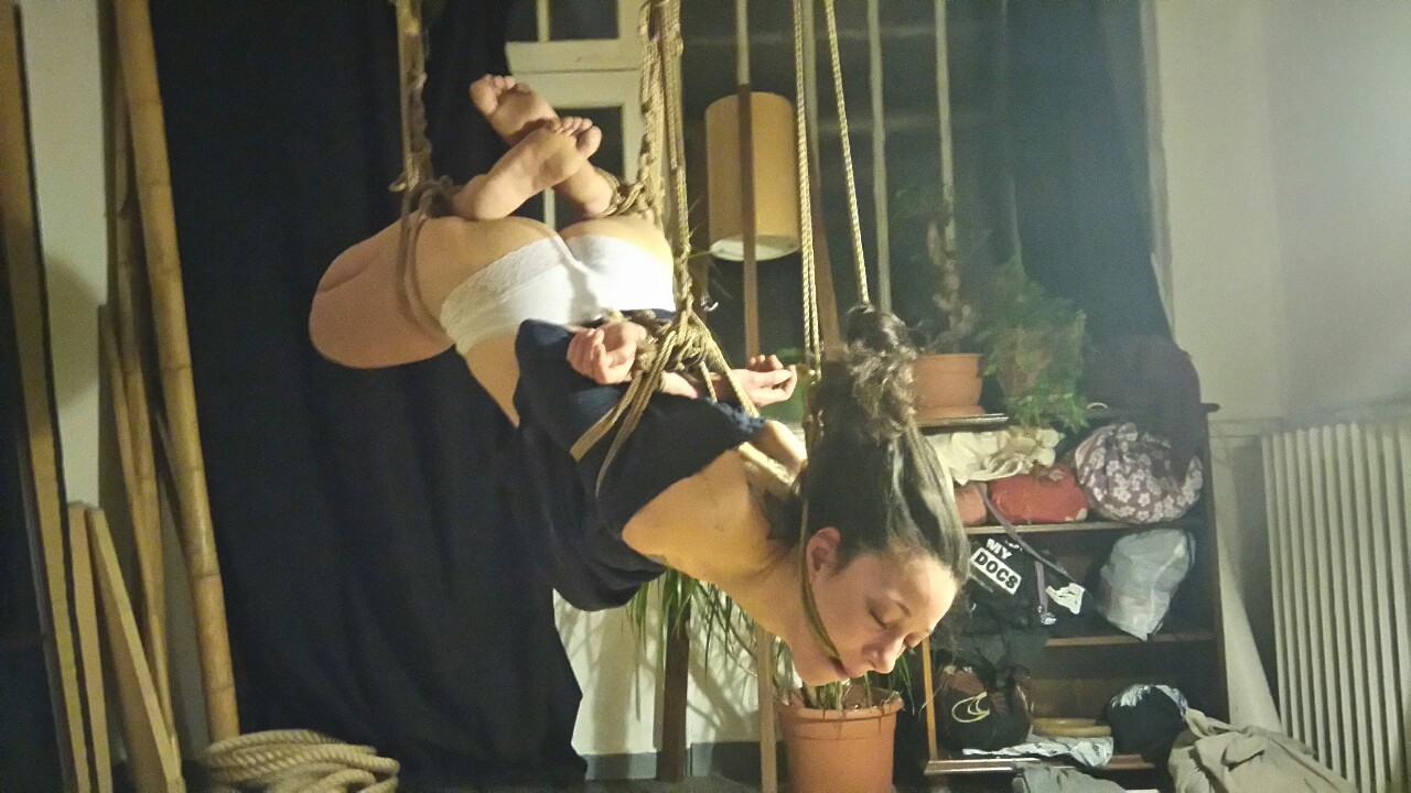 shibartiste:  At Place des cordes with Kiki Von D. March 2016. 