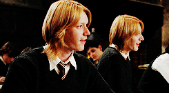spidehman:The thing about growing up with Fred and George, is that you sort of start thinking anythi