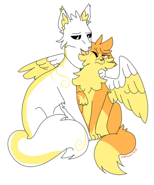 still a kittyartist at heart tbh so here’s lucifer and dream kitties