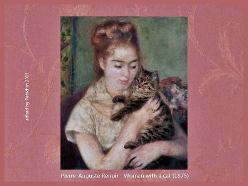 petschm66: Pierre-Auguste Renoir - Two Women and a girl with a cat (1875)   (1879) (1887)edited by P