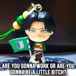  hottitandate replied to your post: Me: BUT HEICHOU I’M TIRED I DON’T WANN&hellip;  Oh god, I need a motivational Heichou keychain too |D  Absolutely inspiring