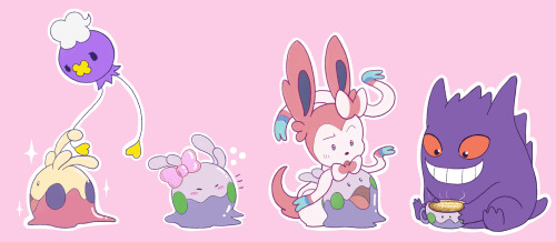 Look at this lil fella! Causing mischief wherever he goes &lt;3 Some Sticker sets for Arcade Con :)