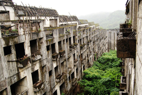 Hashima Island.(via MotArt: Hashima Island)