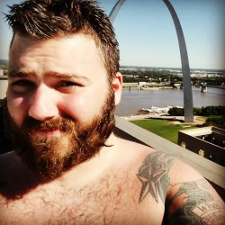 Beardedsaint:  Roof-Top Pool Party For The Show Me Bears. What Better Way To Spend