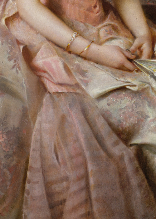 the-garden-of-delights:  “Juliette Gordon Low” (1887) (detail) by Edward Hughes (1832-1908). 