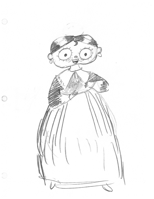 ncrossanimation:  Rough character sketches for the Tavernkeeper from the Songs of the Dark Lantern episode of Over the Garden Wall. Obviously going for a Betty Boop look for her.  And Betty was a well known bigot towards birds. Probably had something