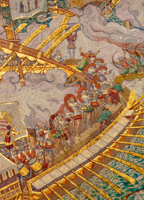 marthajefferson:Detail from the Basilique Notre-Dame de Fourvière’s mosaic of the 