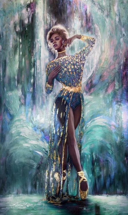 fyblackwomenart: “Misty Copeland” by Lindsay Rapp