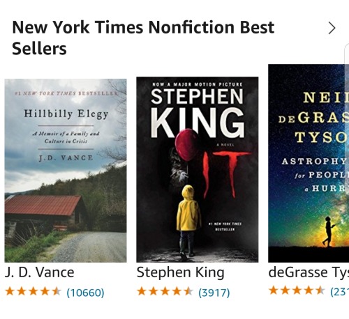 iduppps:  iduppps: Hey quick question why is Stephen King’s IT listed as nonfiction on amazon?  What does amazon know that we don’t  