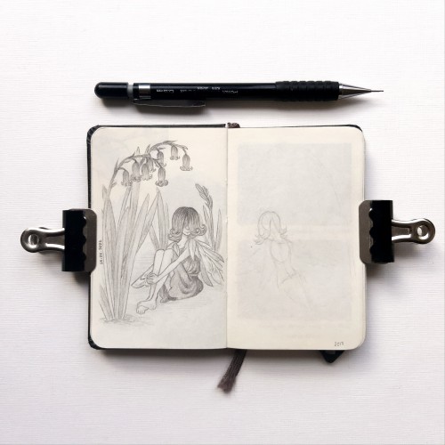 When I Restarted This Little Book I Went Back And Drew New Versions Of The Old Pictures To See If It