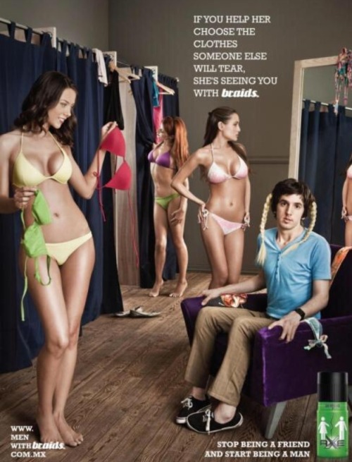 misandry-mermaid:  ivyaura:crowley-for-king:jesidres:merinnan:mathematicianalias:Dear axe, your ad is horrible. Let me explain how:1) It objectifies women.2) It tells young men with female friends that they are not “real men”.3) It tells young women