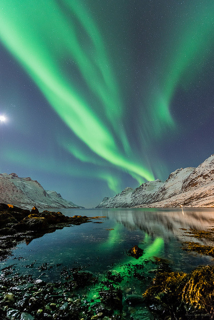 coiour-my-world:Ersfjorden og halvmåne by mirrormatch on Flickr.