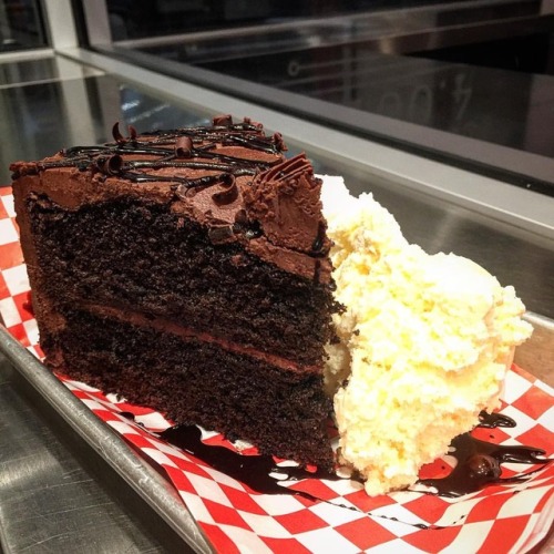 Double Chocolate Cake à la mode….Don’t Rush the Chicken….Dine in, Take out or fi